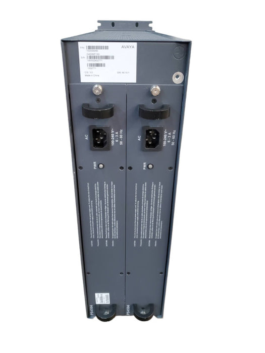 Avaya G450 Chassis w/ x1 MB450, x2 MM710B, x2 MM711, x1 S8300, (x2) PSUs @