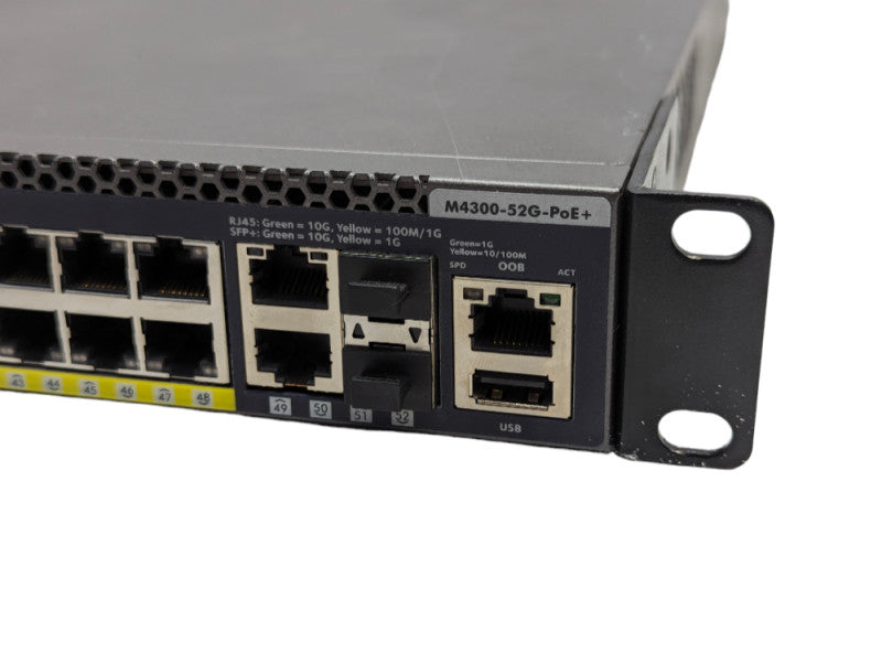 NETGEAR ProSAFE 48-port Gigabit PoE+ L3 Switch M4300-52G-PoE+ GSM4352PS -
