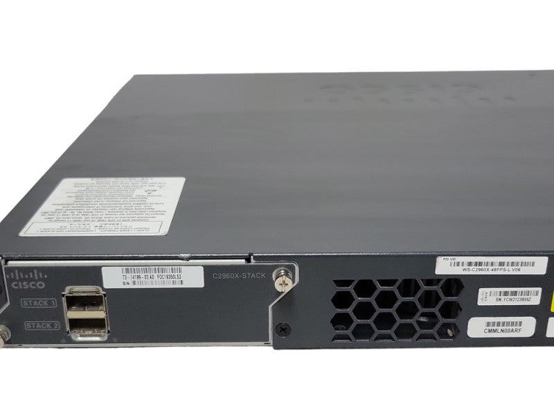 Cisco WS-C2960X-48FPS-L 48-Port Gigabit POE+ Switch _