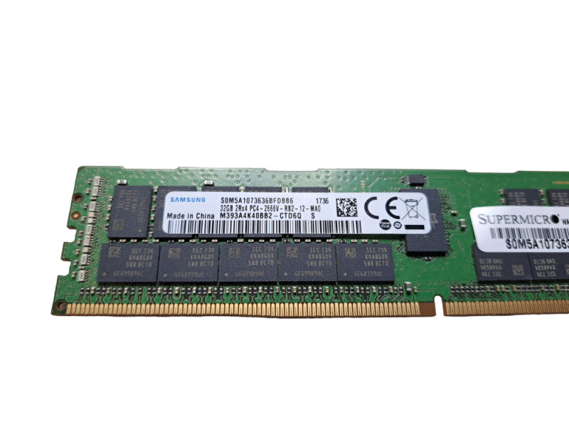 Samsung 32GB 2Rx4 PC4-2666V-RB2 | DDR4 Server Memory Q
