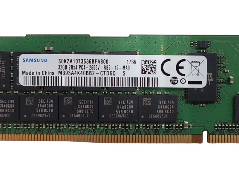 Samsung 32GB 2Rx4 PC4-2666V-RB2 DDR4 SERVER RAM Q