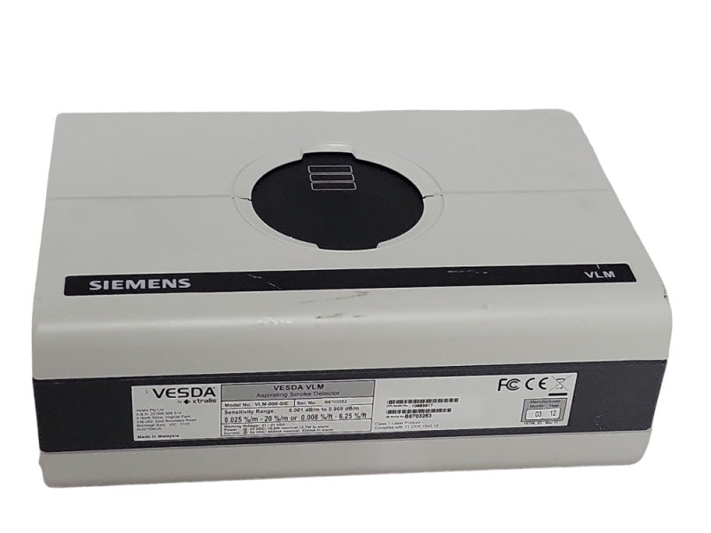 Siemens VESDA VLM-000-SIE Aspirating Smoke Detector, READ _