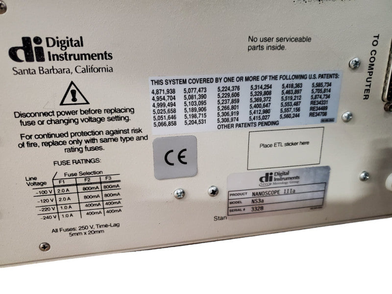 Digital Instruments NS3a NanoScope IIIa Scanning Probe Microscope Controller @