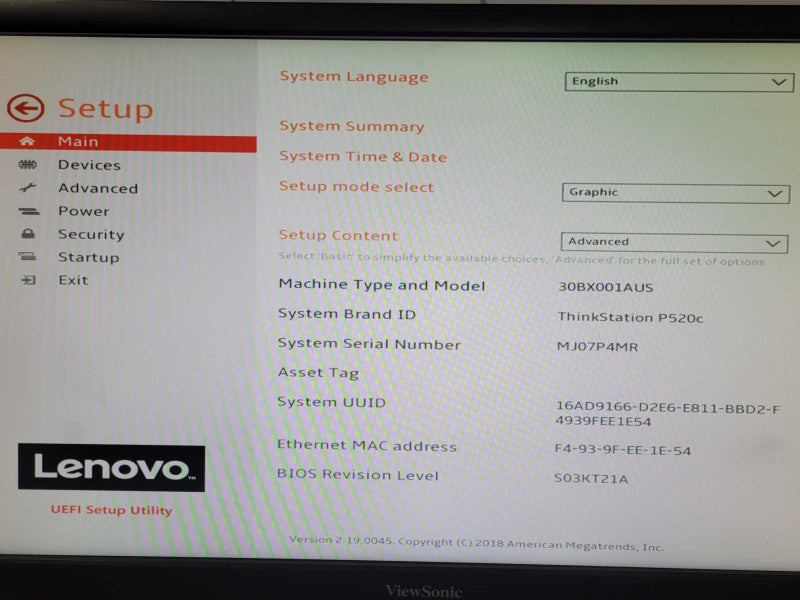Lenovo ThinkStation P520c Xeon W-2123 3.60Ghz QC, 16GB DDR4, 512GB NVMe _