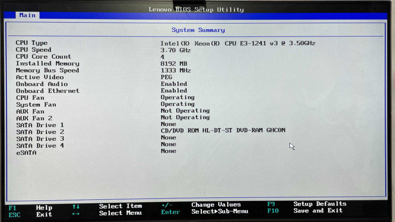 Lenovo ThinkStation P300, Xeon E3-1241 v3 3.50GHz, 8GB RAM, QUADRO K620