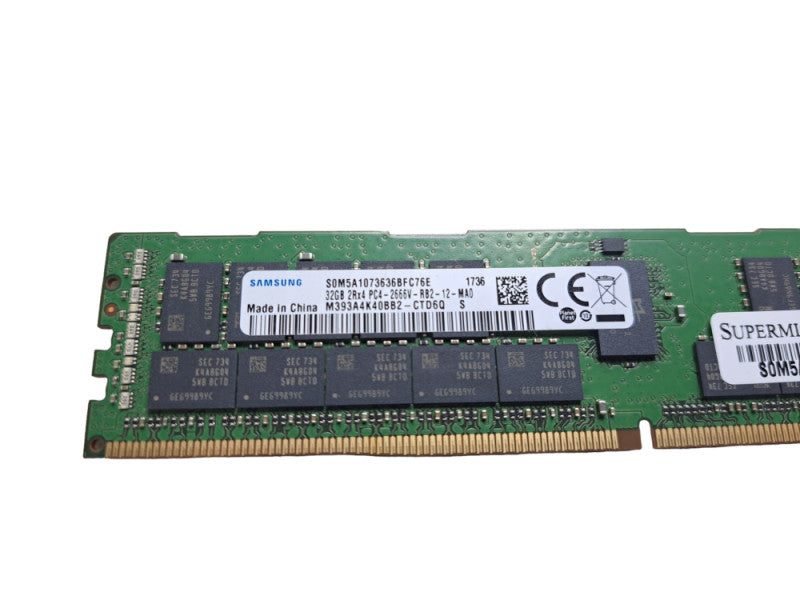Samsung 32GB 2Rx4 PC4-2666V-RB2 | DDR4 Server Memory Q