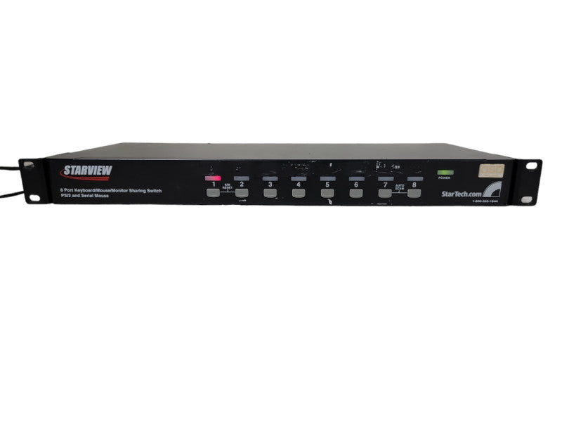Startech 8 Port Starview PS2+USB KVM Switch SV831HD