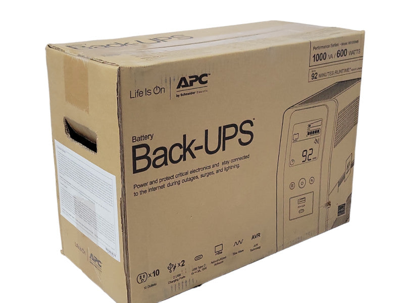 New APC Back-UPS Pro BR1000MS 1000VA 600W Battery Backup _