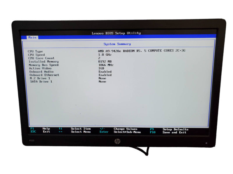 Lenovo ThinkCentre M625q AMD A9-9420e 8GB RAM NO HDD Q@