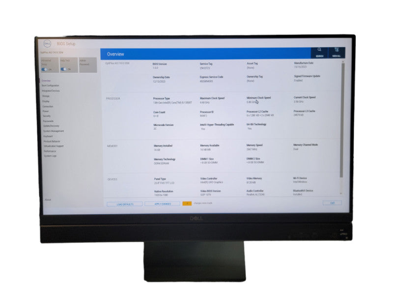 Dell OptiPlex AIO 35W 7410  i5-13500T 16GB DDR4  Ram QÎ¸