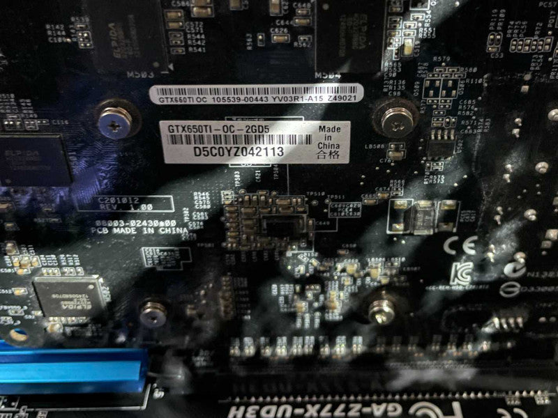 Custom PC/GIGABYTE GA-Z77X-UD3H w/ i7-3770K 3.50GHz, 32GB DDR3, 1TB HDD