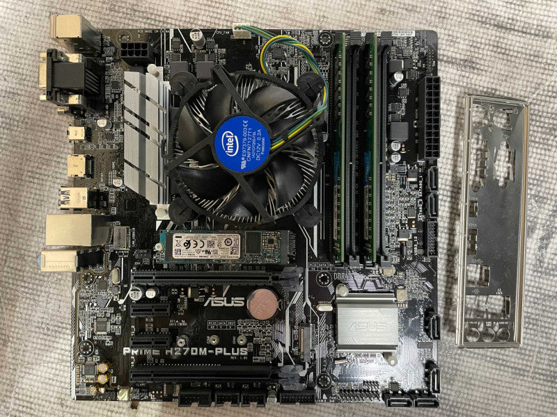 ASUS PRIME H270M-PLUS, Core i7-6700 3.40GHz, 16GB DDR4, 256GB M.2, I/O Shield
