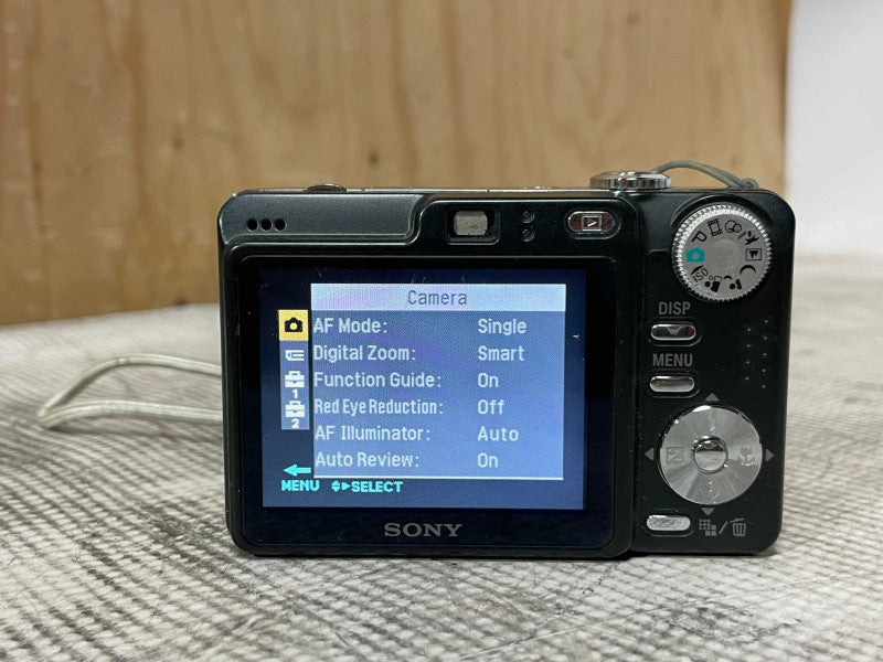 Sony Cyber-Shot DSC-W55 7.2MP Compact Digital Camera, Black w/ Battery