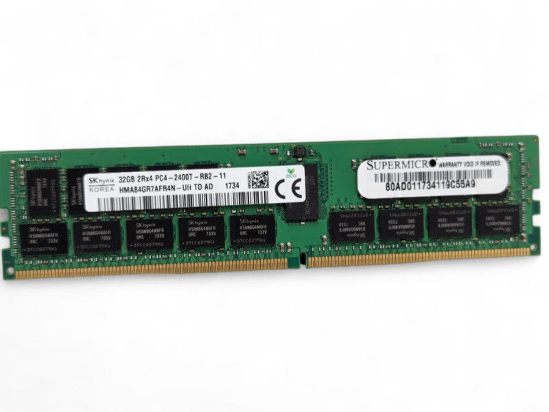 32GB SKhynix DDR4 Server RAM 2Rx4 PC4-2400T-RB2-11 Q-