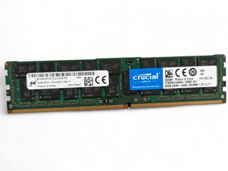 32GB Micron DDR4 Server RAM 2Rx4 PC4-2400T-LB0-11 Q-