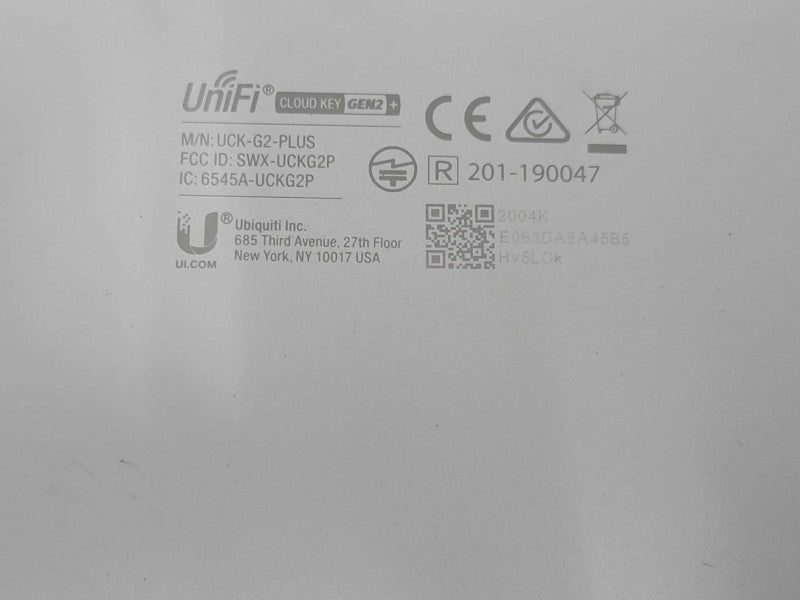 Ubiquiti UniFi Cloud Key Gen2 Plus Packet Networking Device- UCK-G2-PLUS, SEE _
