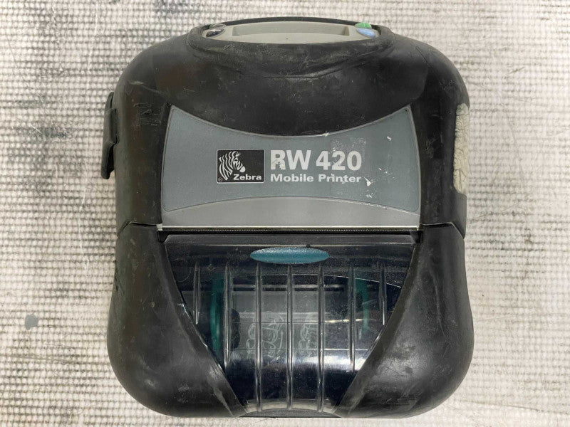 Zebra RW 420 Mobile Thermal Printer Bluetooth w/ Battery, READ Q