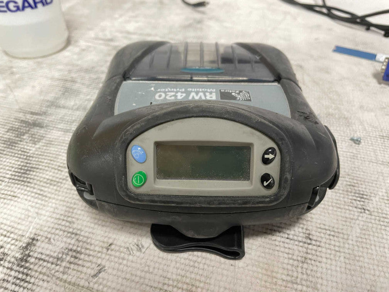 Zebra RW 420 Mobile Thermal Printer Bluetooth w/ Battery, READ Q