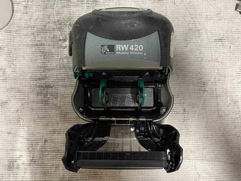 Zebra RW 420 Mobile Thermal Printer Bluetooth w/ Battery, READ Q