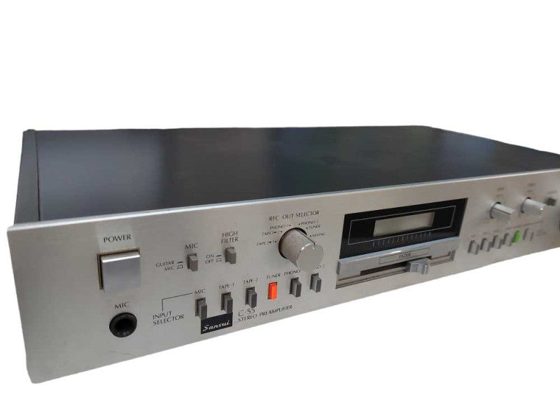 Vintage Sansui Stereo PreAmplifier Model: C-55 Made in Japan =