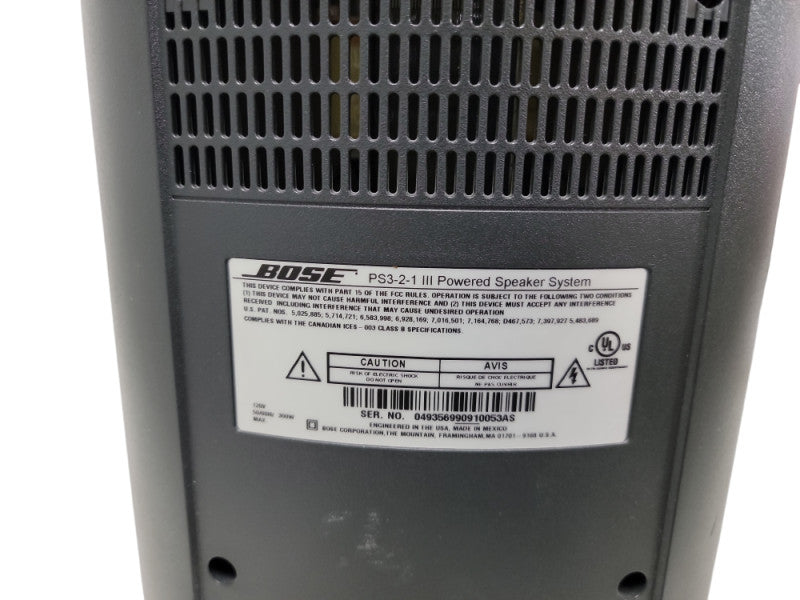 BOSE AV 3-2-1 I II III Powered Speaker System Subwoofer PS3-2-1 Power Cord