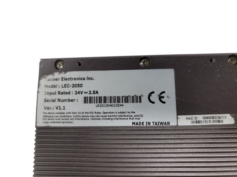 Lanner Electronics LEC-2050 Fanless Embedded System W/ Intel Atom 1.6ghz Cpu