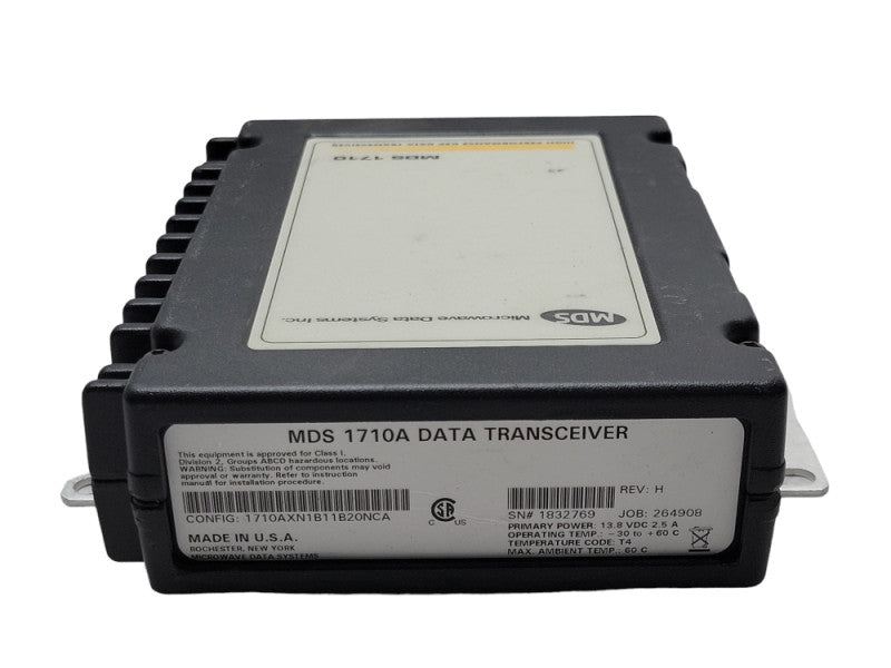 MDS 1710A Data Transceiver Rev H High Performance DSP Data 1710, READ Q_