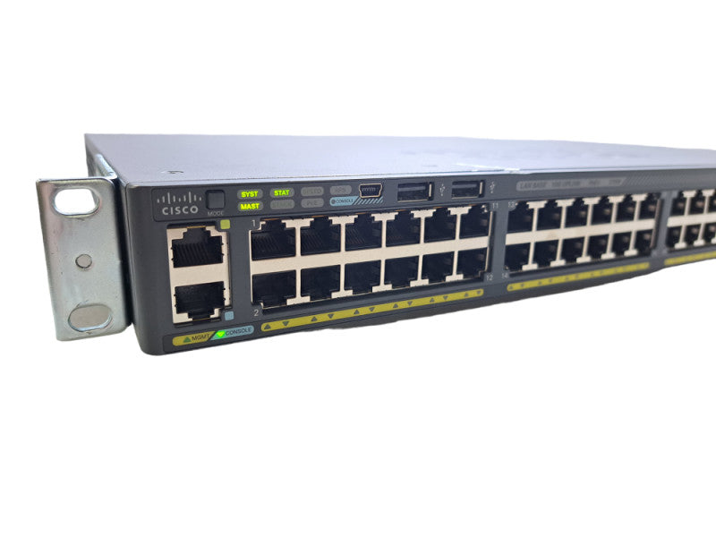 Cisco WS-C2960X-48LPD-L | 48-Port Gigabit PoE+ Switch | 2x 10G SFP+ | + Stack