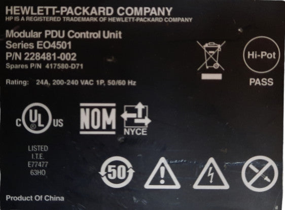 HP EO4501 Modular PDU Power Distribution Unit P/N 228481-002