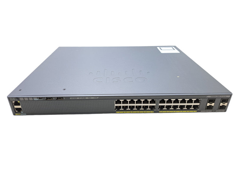 Cisco WS-C2960X-24PS-L | 24-Port Gigabit PoE+ 370W Switch | 4x SFP