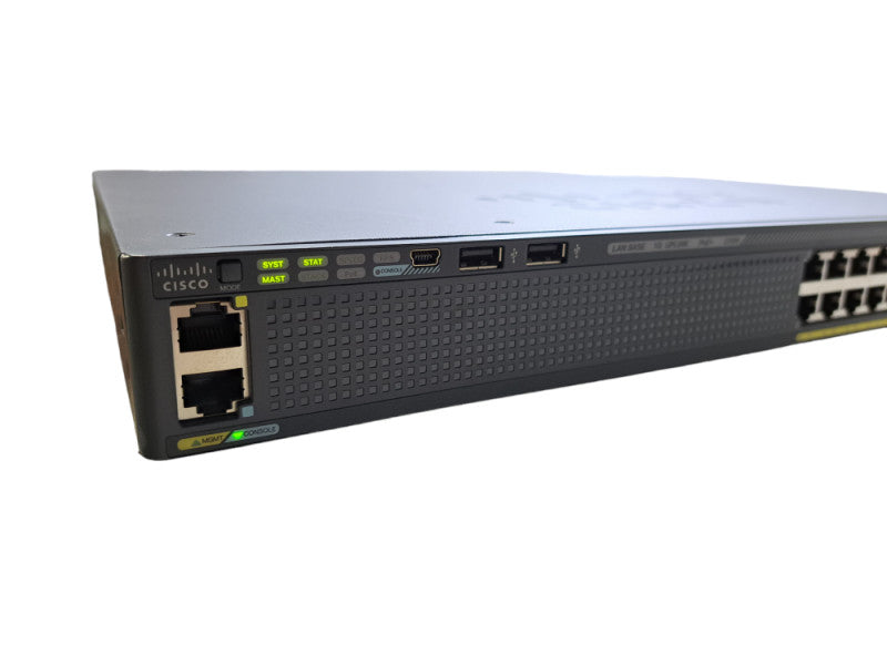 Cisco WS-C2960X-24PS-L | 24-Port Gigabit PoE+ 370W Switch | 4x SFP