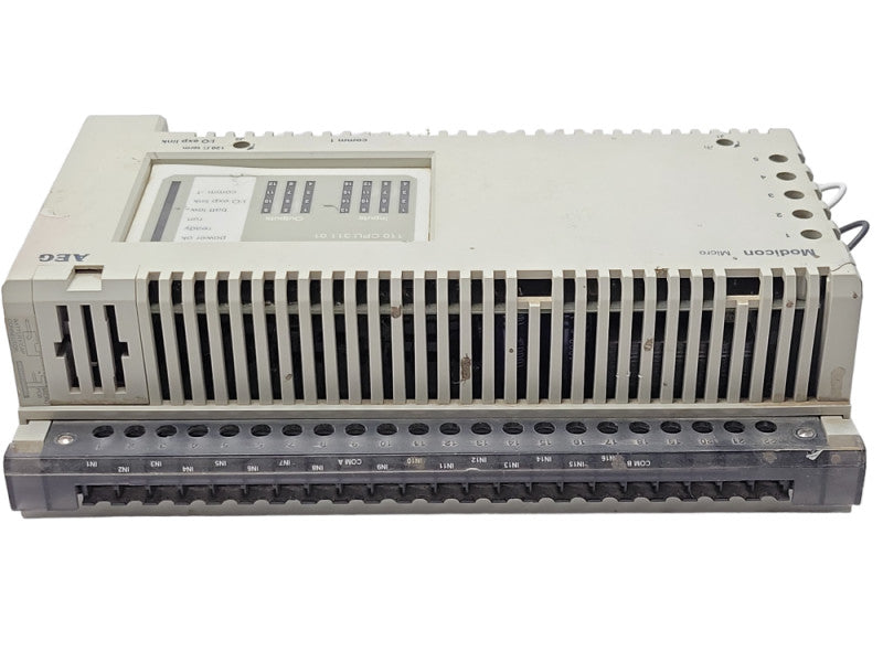 Schneider Modicon 110CPU31100 Micro CPU AC PS PLC Processor, READ _