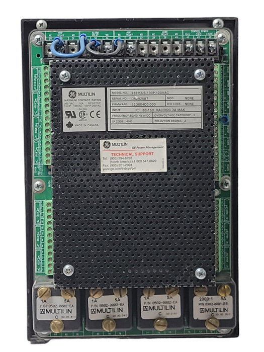 GE Multilin 269PLUS-100P-120VAC 269 Plus Motor Management Relay, READ _