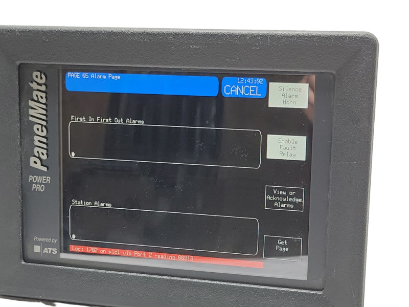 Cutler-Hammer ATS 1785T PMPP 1700 Rev2 Panelmate Operator Interface Panel _