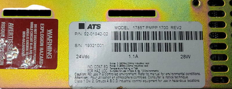Cutler-Hammer ATS 1785T PMPP 1700 Rev2 Panelmate Operator Interface Panel _