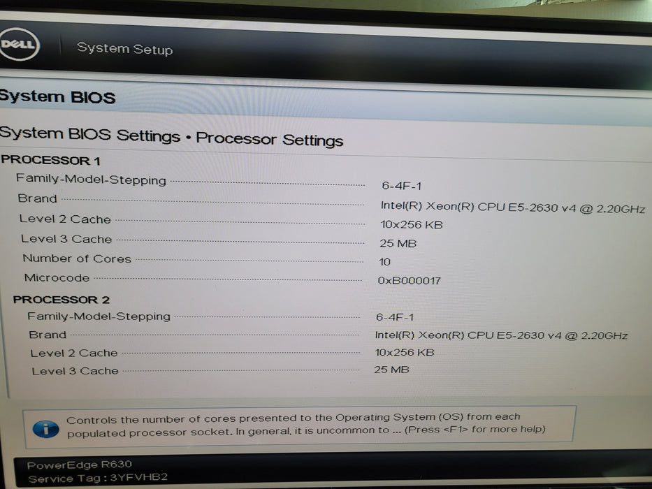 Dell PowerEdge R630 - 2x Xeon E5-2630 v4 32GB DDR4 NO RAID 2x750W PSU