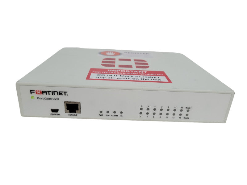 Firewall Fortinet Fortigate-92D FG-92D 14-Ports UTM VPN LAN !
