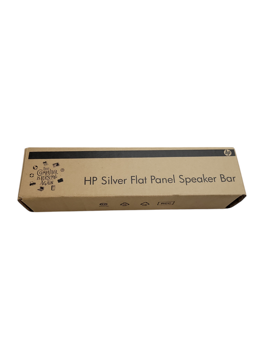 HP Genuine OEM EE418AA Silver Flat Panel Speaker Bar (NEW)