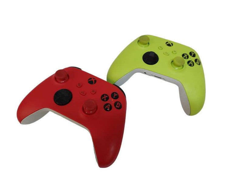 2 Microsoft Xbox One Controllers Model:1914 Red & Yellow =