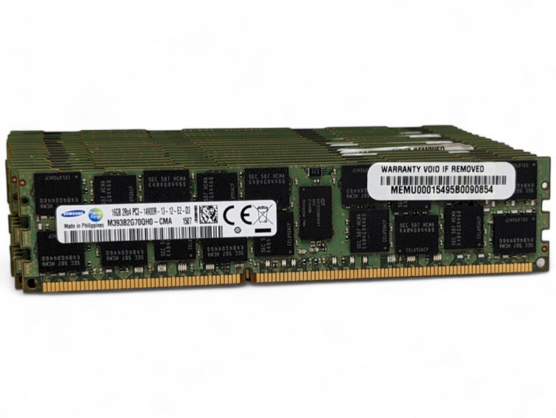 256GB DDR3 Server RAM Kit (16 x 16GB) Samsung PC3-14900R-13-12-E2-D3  -