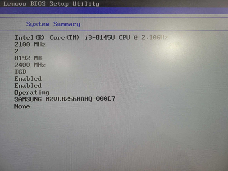 Lenovo M630e USFF | i3-8145U @ 2.10GHz 2C, 8GB DDR4 256GB NVMe !