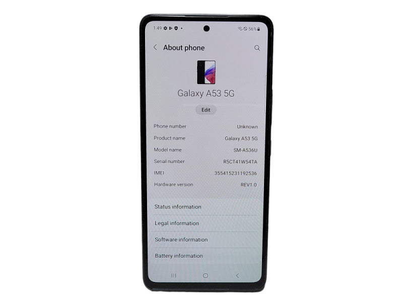 Samsung Galaxy A53 5G SM-A536U 128GB READ $