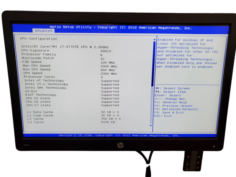 Axiomtek IPC934 Embedded PC i7-4770TE NO HDD @