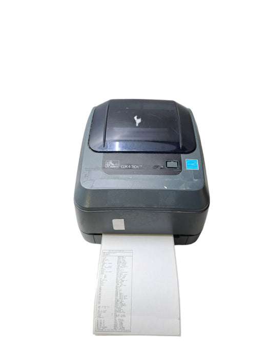 Zebra GX430t Thermal Transfer Docket Printer 300 DPi USB & Network RJ45