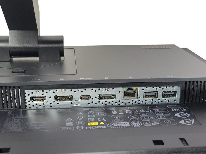 Lenovo ThinkVision P24h-20 24\\" QHD Wide IPS Monitor TYPE C HDMI DP RJ-45 Speaker Q_