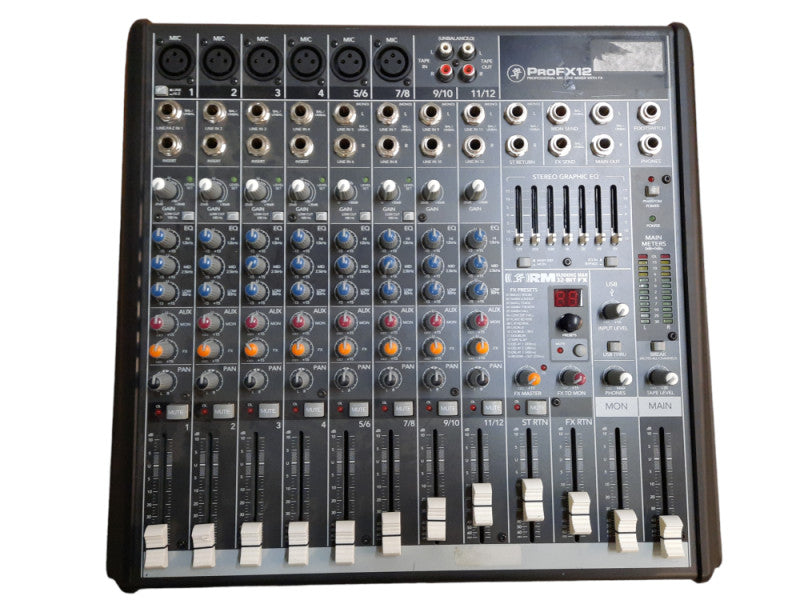 Mackie Running Man ProFX12 12-Channel Professional Mic/Line Mixer