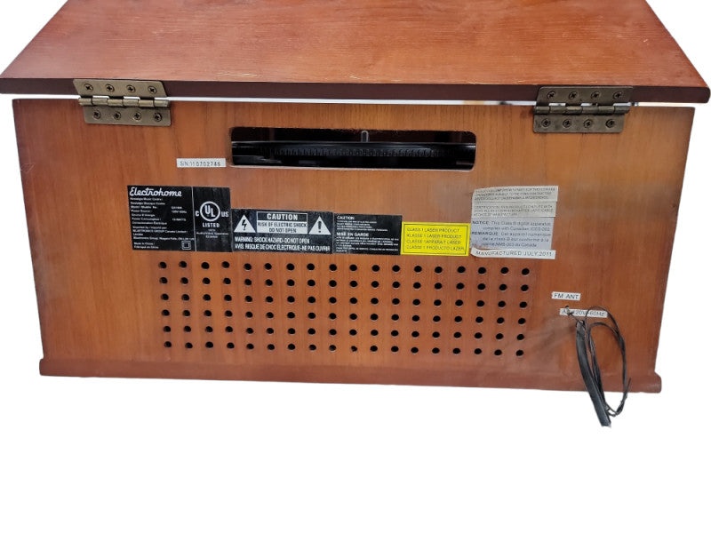 Electrohome Nostalgia Music Stereo System Centre w/ Turntable Vinyl CD AM/FM