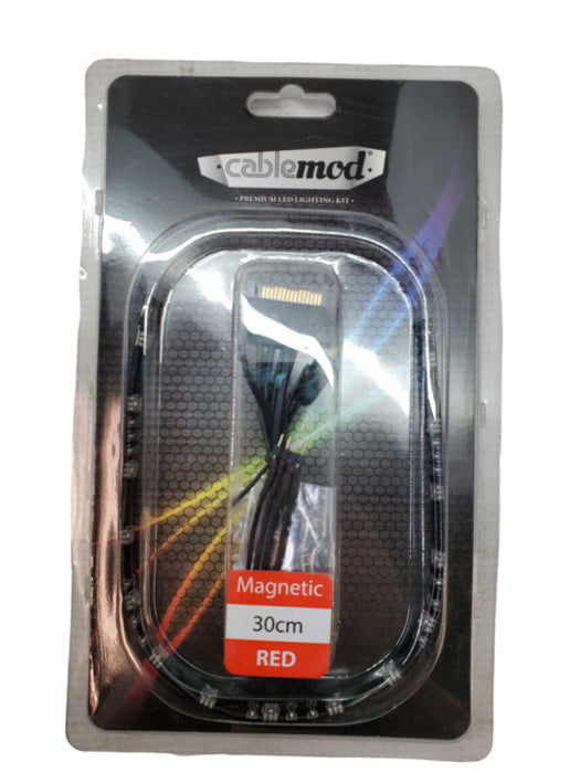 Cablemod Premium LED Lighting Kit - Red 30cm WideBeam Magnetic Q@
