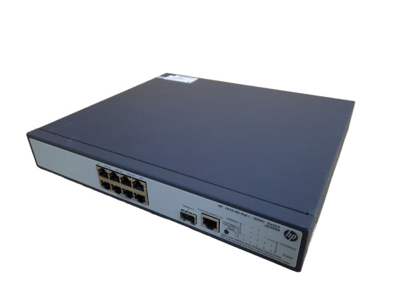 Hewlett Packard HP JG349A 1910-8G-PoE+ (65W) Network Switch Compact Equipment