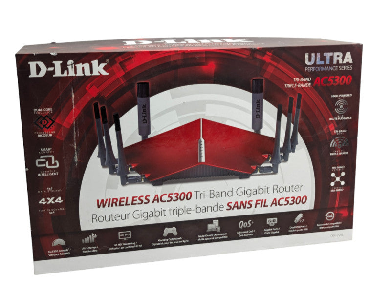 D-Link ULTRA Performance Series Tri-Band AC5300 Wireless Router  -